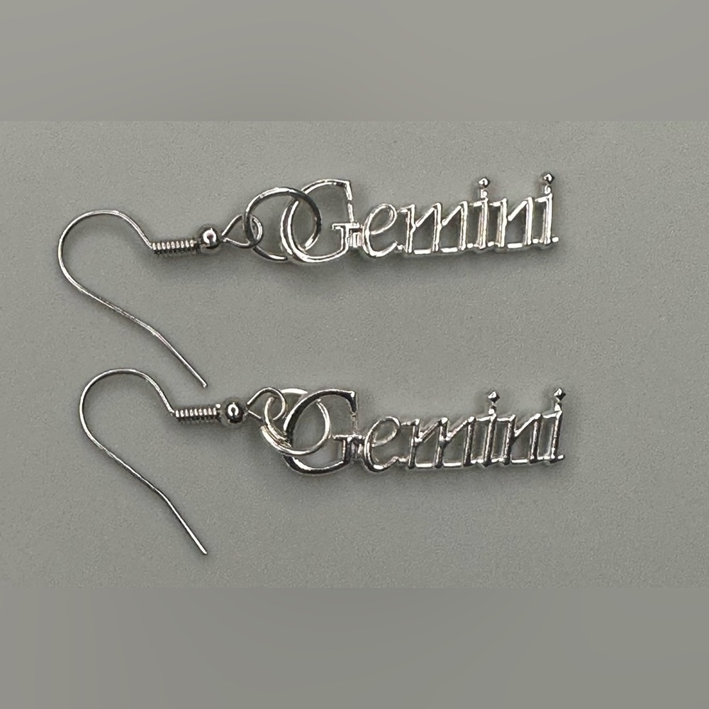 Silver Gemini Earrings